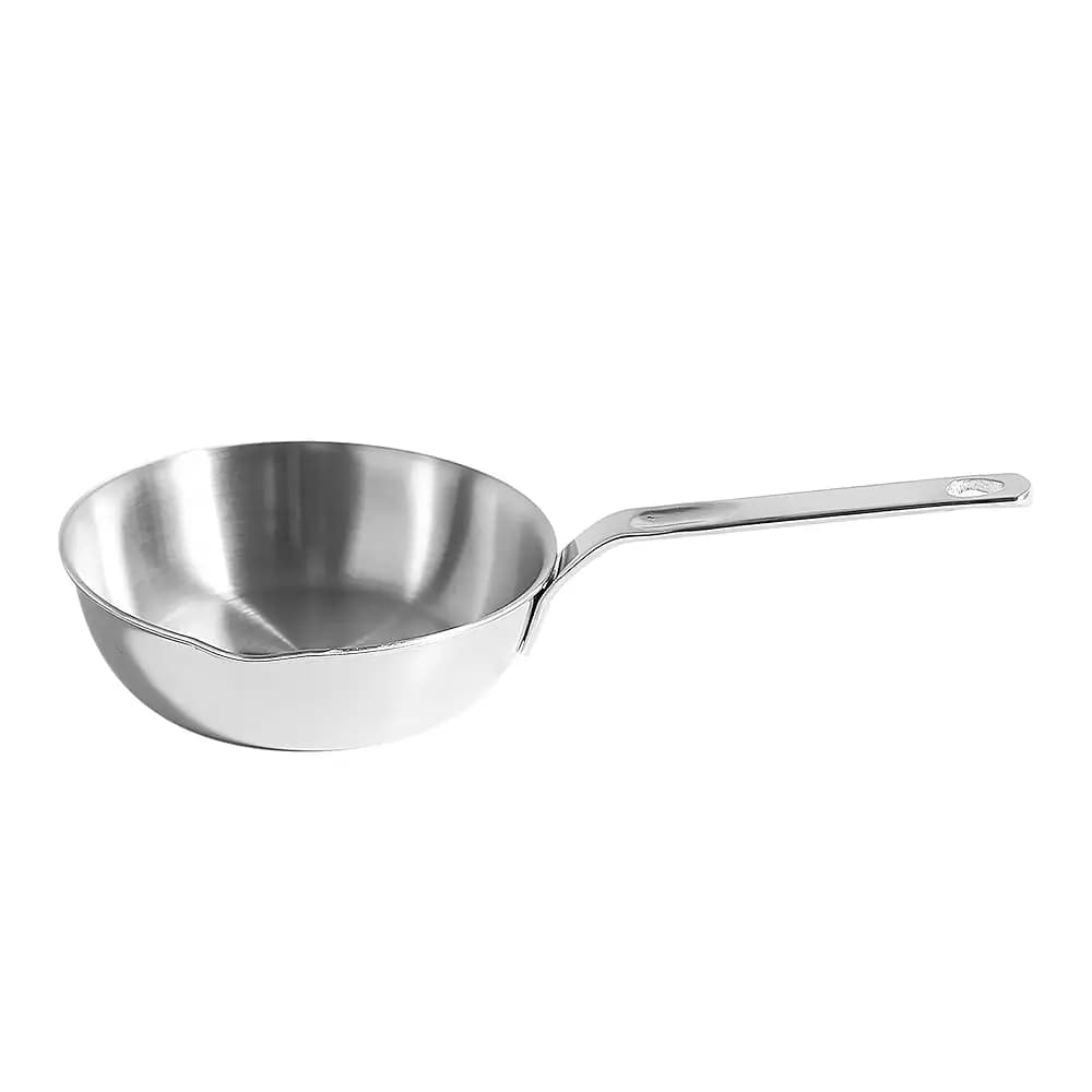 Padella per Uova da 5,5 Pollici, Padella per Omelette in Acciaio Inox SUS304, Mini Pentola per Salse con Beccuccio