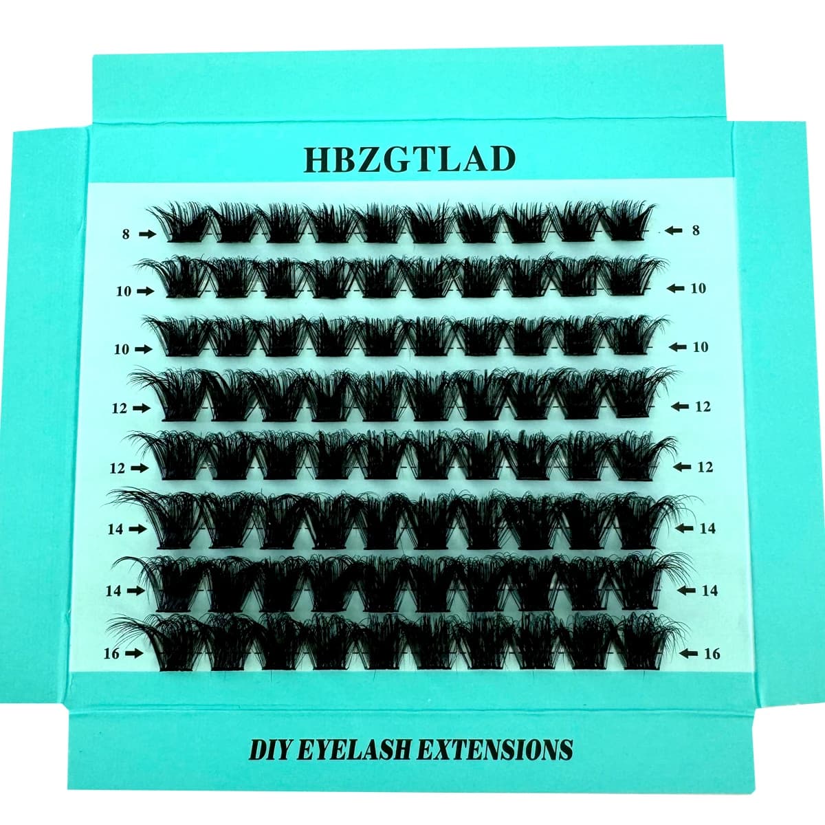 New 5D Ceiling Cluster Eyelashes Extension Natural Eyelash Volume Individual Eyelash Tray Mixed Visone Eyelash Finto Cilias FAI Makeup FROM TE