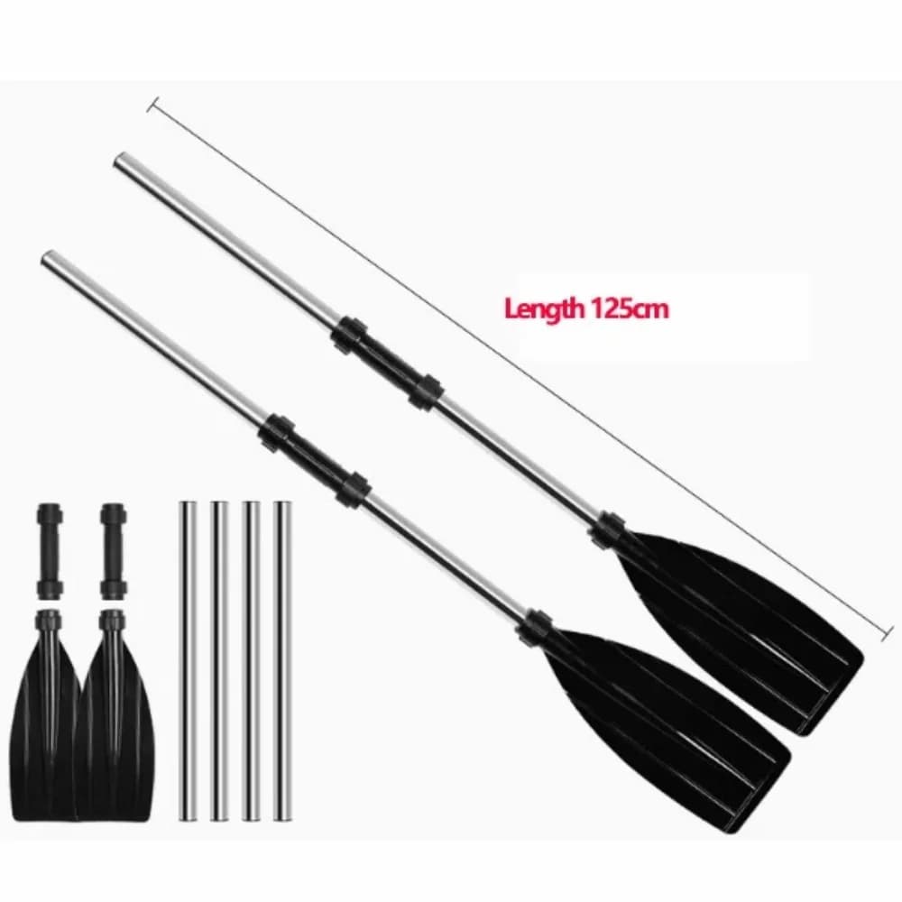 Thickened Alloy Kayak Paddle Double-ended Hand Oars Portable Shaker Paddle for Kayak Drift Fishing Boat Inflatable Boat