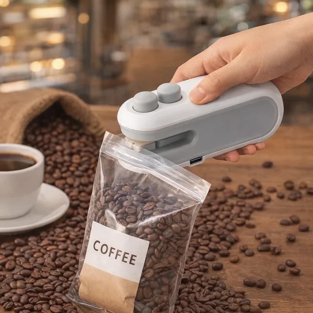 Mini Sigillatrice Portatile Istantanea! Sigillatore Manuale per Sacchetti Alimentari, Sigillatore per Sacchetti di Plastica per Snack, Gadget per Mantenere la Freschezza