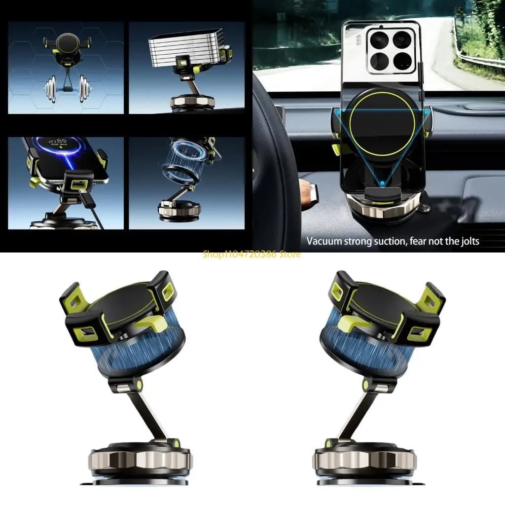 K0EA Supporto per telefono da auto con aspirazione con attacco magnetico e supporto per cellulare con 1 mano per telefono