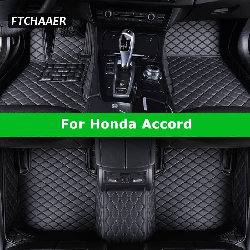 FTCHAAER Custom Car Mats for Honda Accord 6th 7th 8th 9th 10th 11th 1997-2023 Carpets Piede Coche Accessories