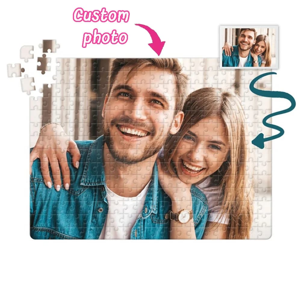 Personalized Wooden customized photo puzzle, Unique gifts for family and friends