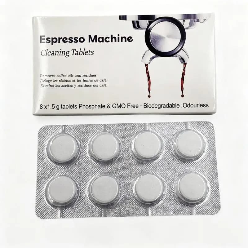 ●8Pcs/set Coffee Machine Espressos Device Descaler Tabs Espressos Machine Cleaning Tablets Cleaner Descaler Tablets For Home