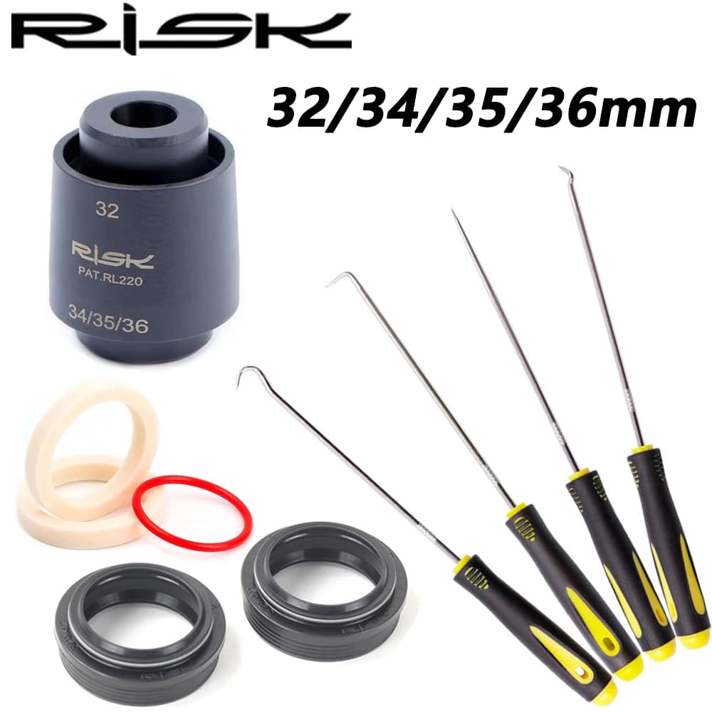 32/34/35/36mm MTB Bike Fork Seal Set of Tools Suspension Oil Seal Driver Installation Tools Oil Seal Oil Seal Kit