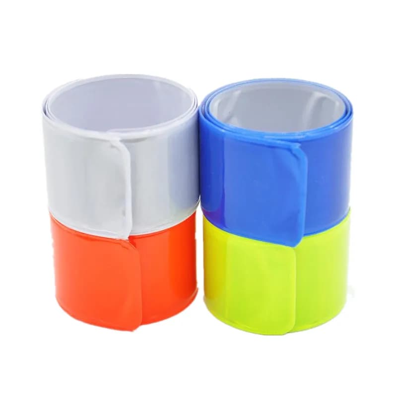 1pc 40cm reflective strap for sport racing cycling reflective strips warning tape for bicycle safety pants reflective material