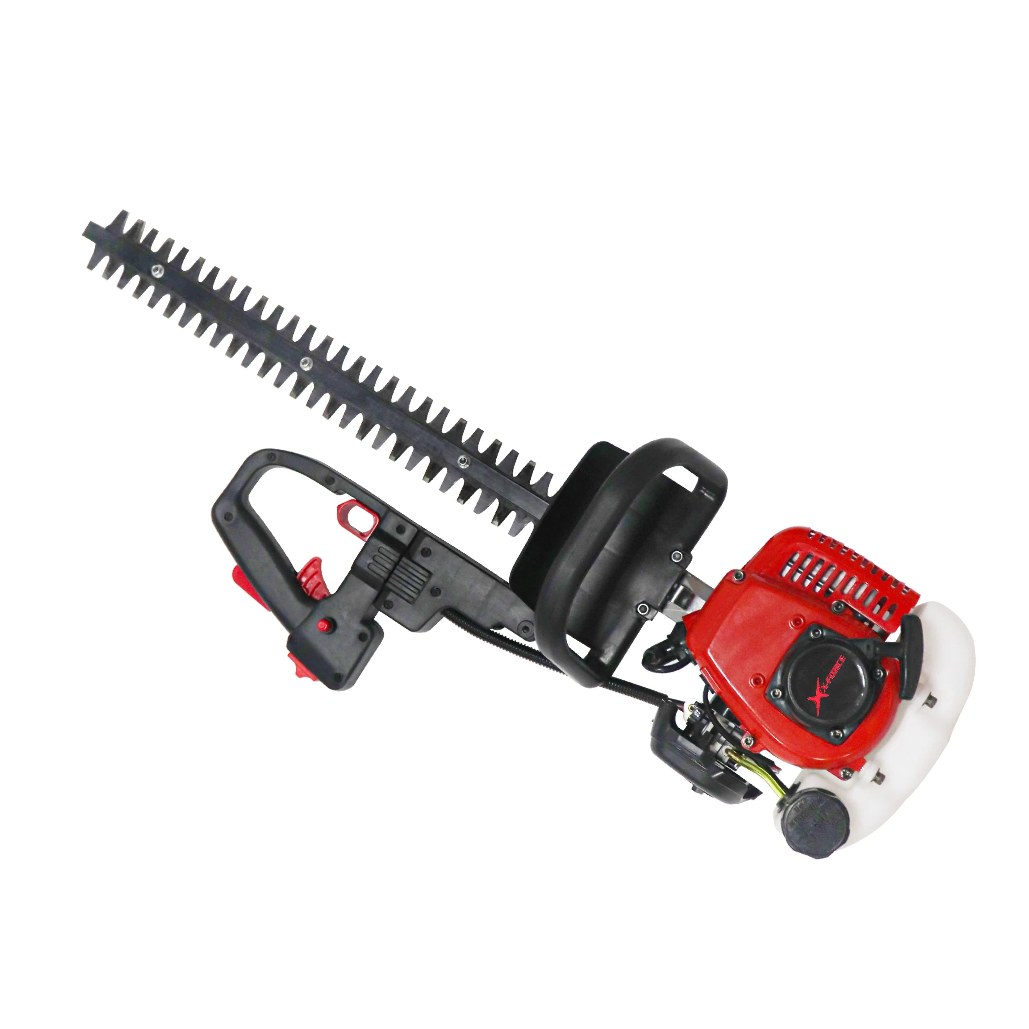 Double blade pruning scissors for hedges and thick branches