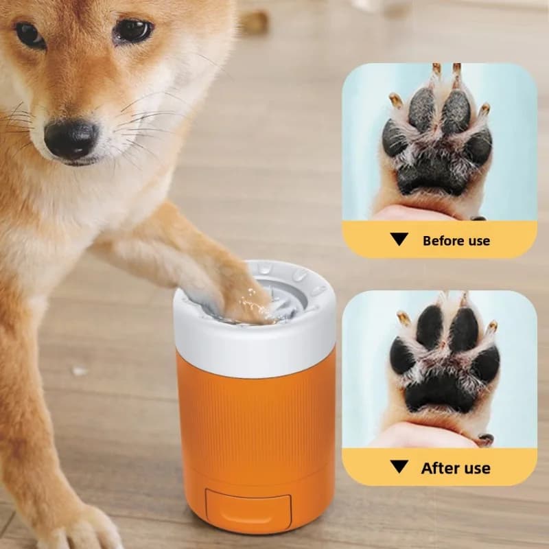 Ciotola per il bagno delle zampe dei cani, per la pulizia all'aperto, strumento per la toelettatura delle zampe, dispositivo intelligente automatico per il bagno delle zampe