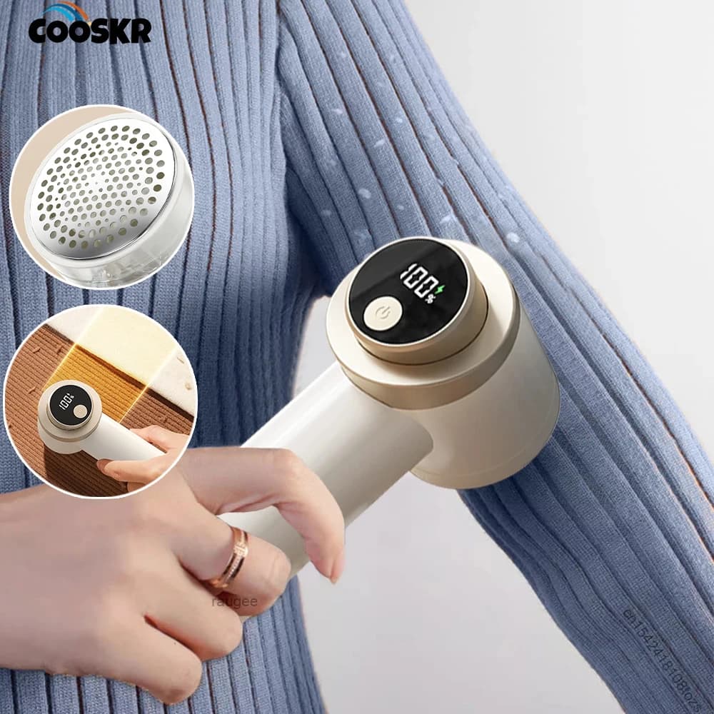 Lint Remover for Clothing USB Rechargeable Electric Pellet Fluff Remover Portable Sweater Hair Ball Lint Trimmer Fabric Shaver