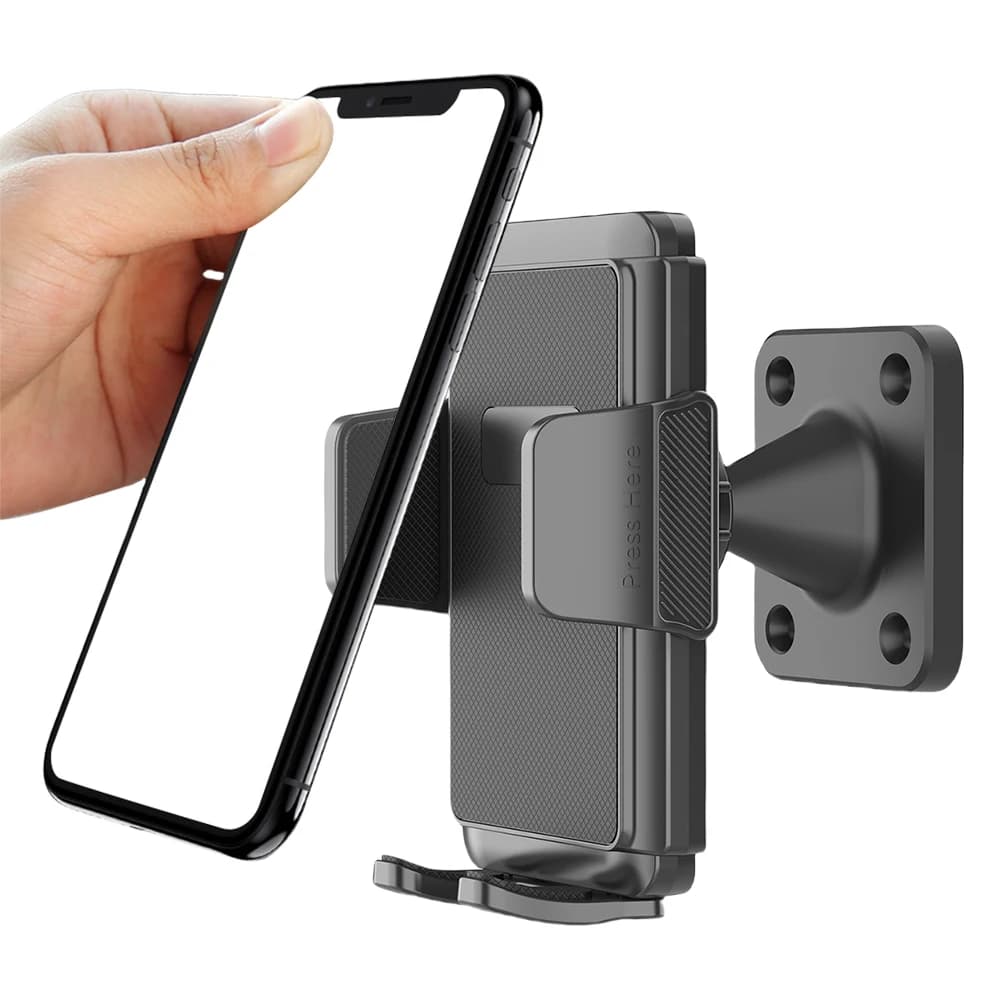 Supporto per Tablet Rotante a 360° Montato a Parete, Stand per Telefono Cellulare con Stabilizzazione a Mani Libere per Telefoni da 4.7-7.2''