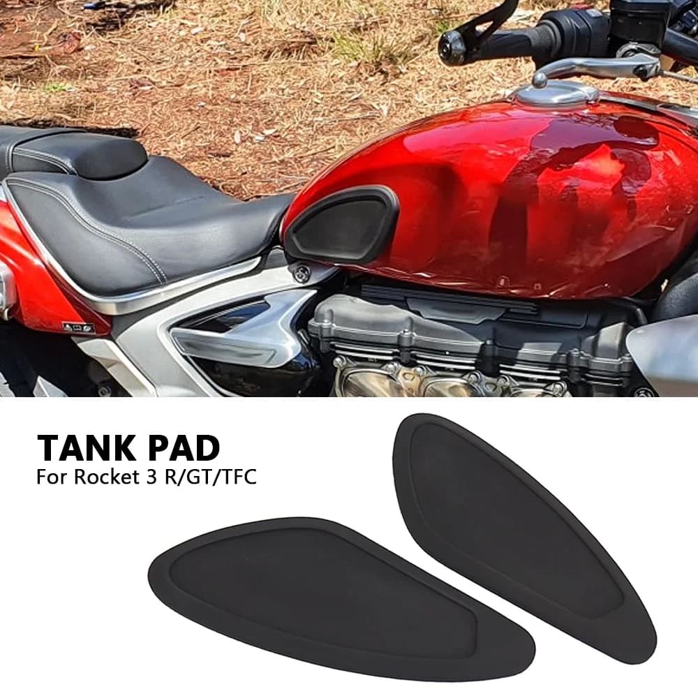 Per Rocket 3R Rocket 3GT Rocket 3TFC Moto Serbatoio Carburante Adesivo In Gomma Guaina di Protezione Ginocchio Rilievo del Carro Armato Grip Decal