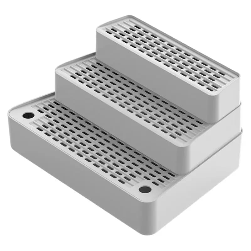 Fine Workmanship Non-Slip Adjustable 3-Step Cat Ramp For Litter Boxes, Pedal Step Stool With Filter Function Included