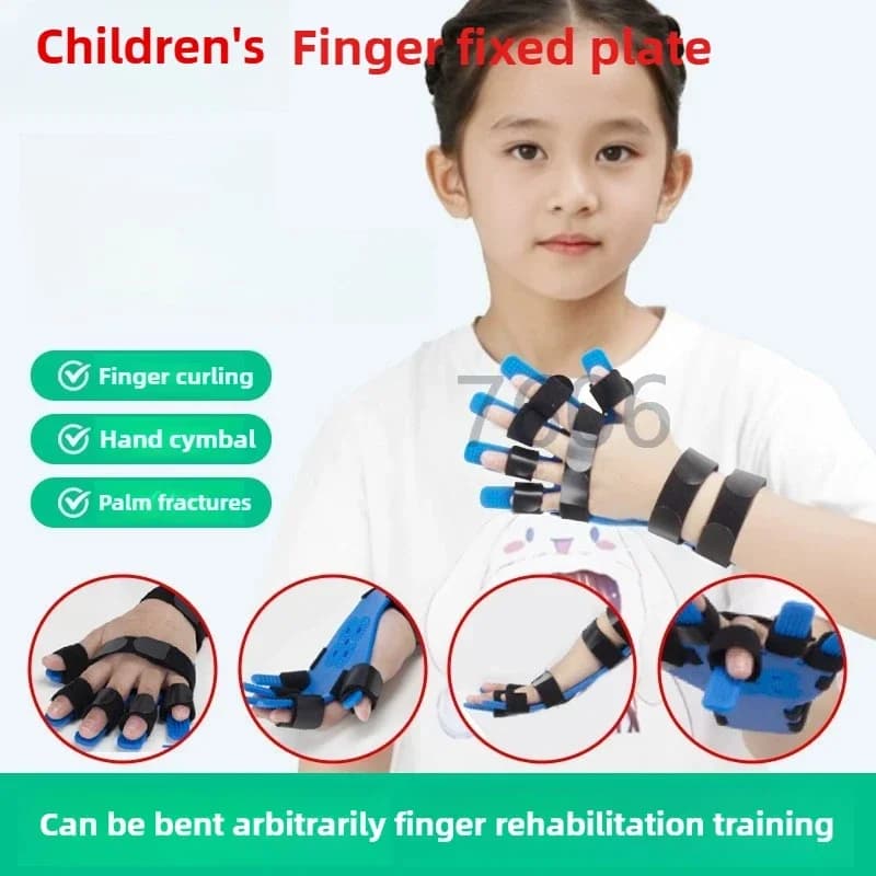 1 pz Bambino Adulto Mano Polso Ortesi Stecca Separato Per Bambini Dito Flex Spasmo Bordo di Estensione Polio Esercizio di Riabilitazione