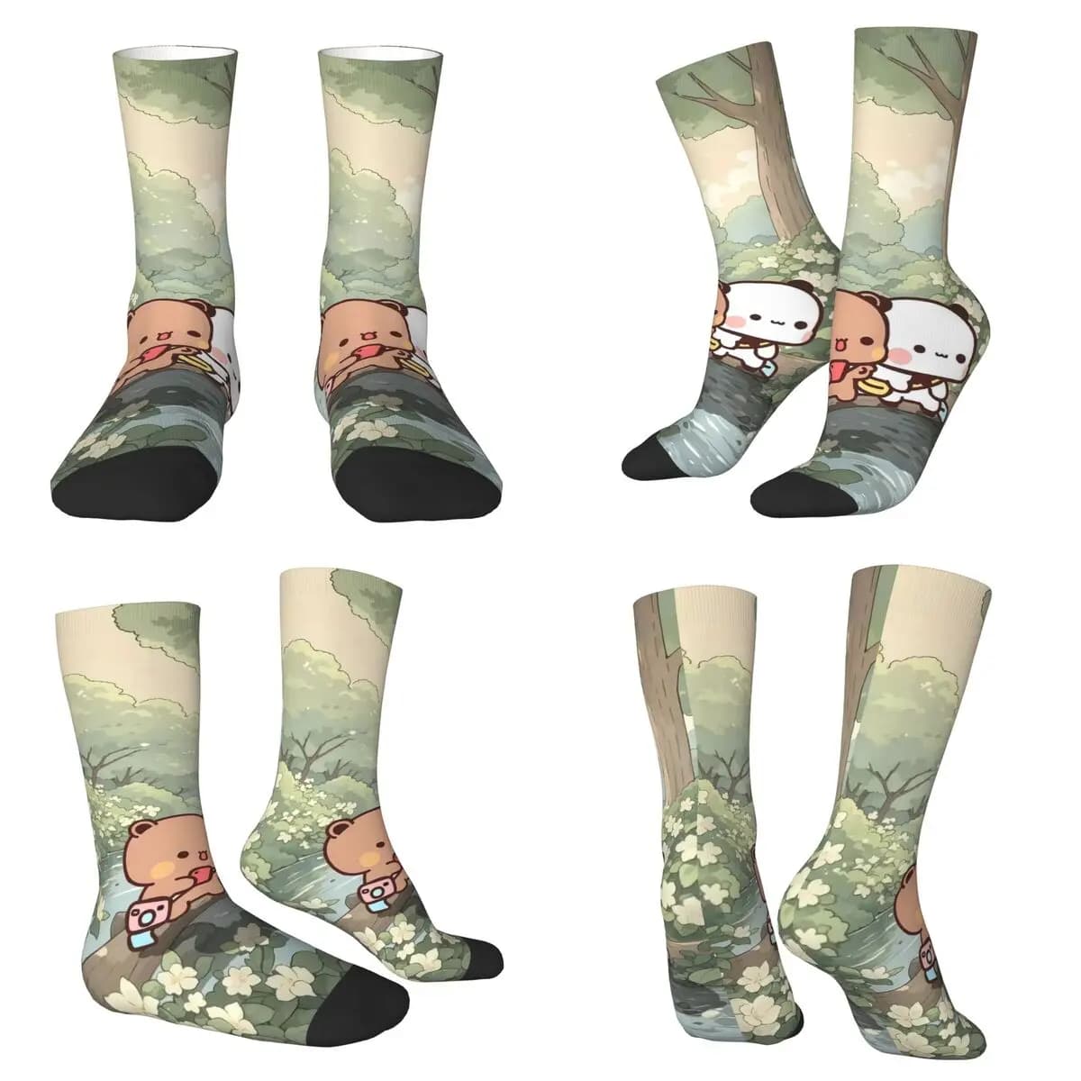 Socks Cartoon Bubu and Dudu Harajuku socks that absorb sweat Long socks for all seasons Accessories for unisex Christmas gifts