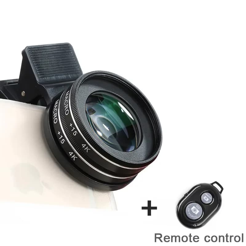 Kit obiettivo fotocamera per telefono 4K HD 15X 30X obiettivo macro clip su obiettivo filtro fotocamera per telefono cellulare per iPhone Samsung Smartphone Android Nuovo