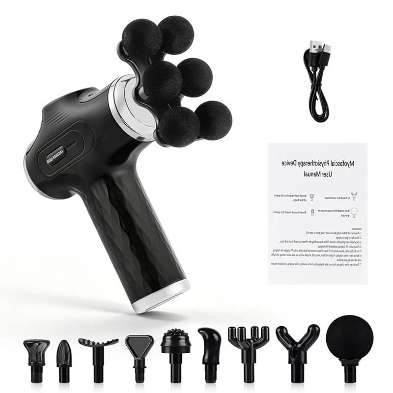 A27U Upgraded Replacement Massage Heads Full Body Muscle Relax Accessories High Power Fascia Massage Gun High Frequency