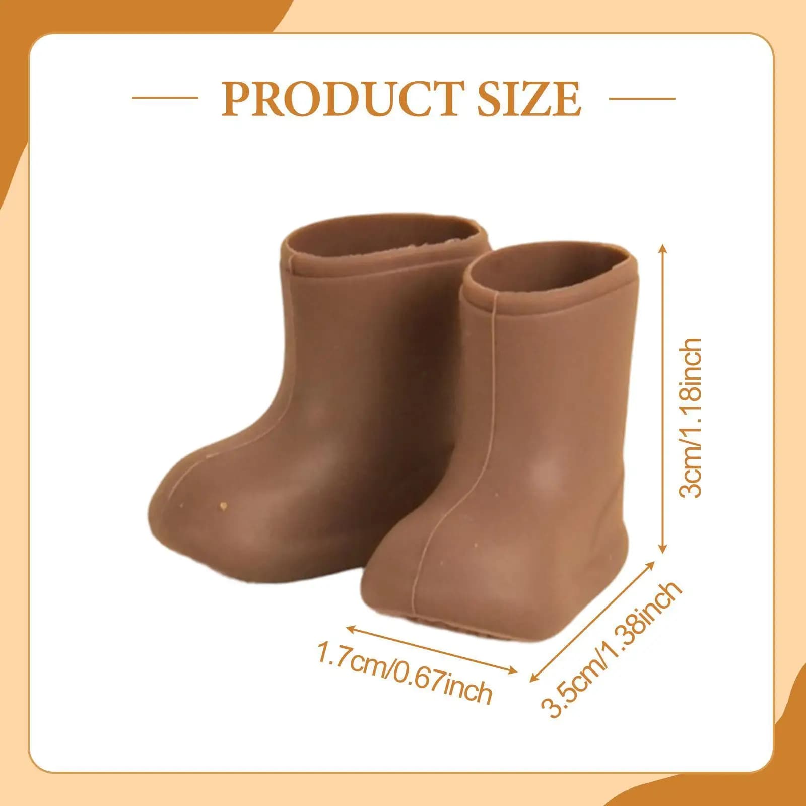 Doll Miniature Rain Boots Silicone Shoes Anti Slip Outfit for OB11 BJD Dolls Kids Adults Collection