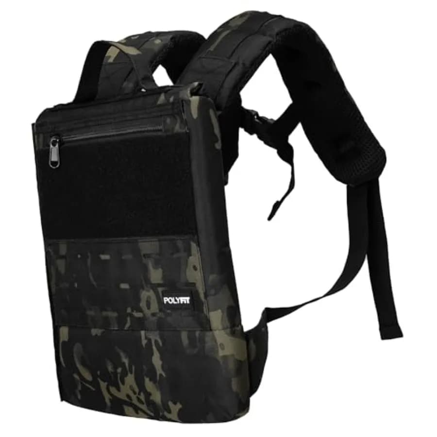 Rucking Backpack 2.0 - Weighted Ruck Pack for Weight Plates - Patent Pending Side-Loading Rucksack for Walking Running Rucking