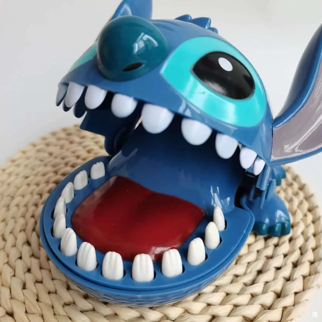 Disney Anime Stitch Morso Dito Giocattolo Ingannevole Genitore-figlio Puzzle Interattivo Spingere Denti Gioco di Partito Giocattoli Per Bambini Regali di Bambole Brinquedos