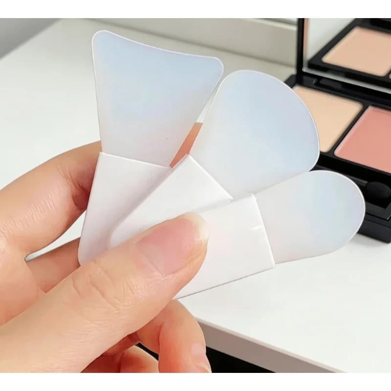 1/3 pezzi Pennello in silicone per maschere, crema contorno occhi, maschera viso, rasatura e pulizia - Strumenti portatili da viaggio per la cura della pelle - Cucchiaio per alimenti in scatola per animali domestici