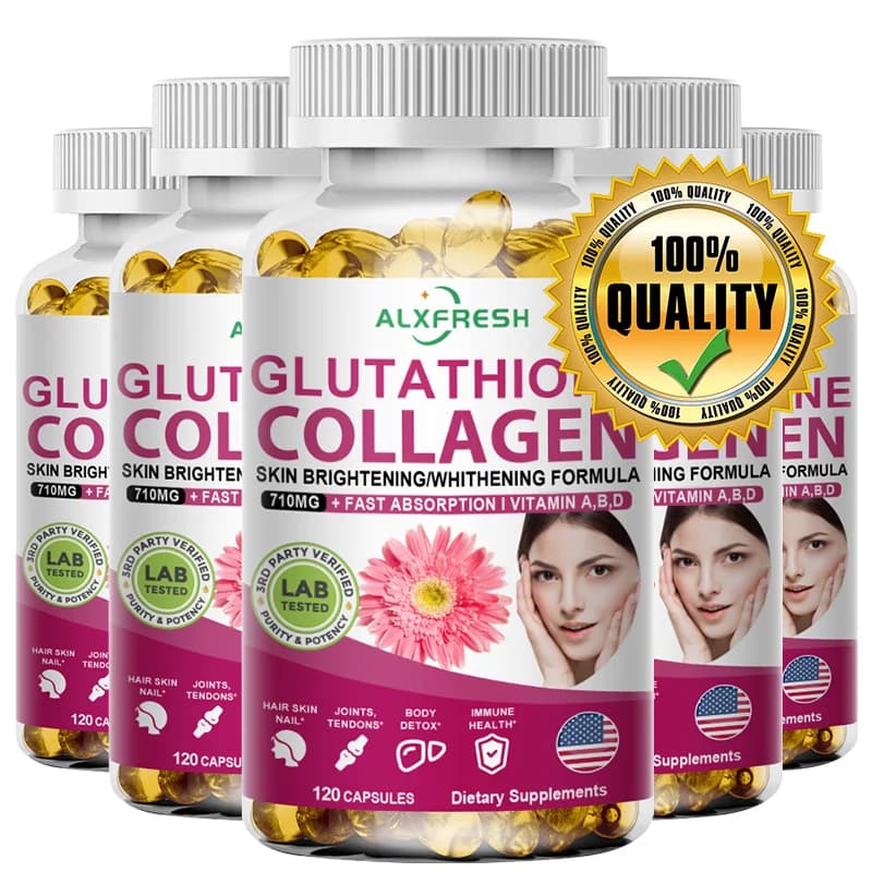 Alxfresh collagene Peptide glutatione biotina ialuronica con vitamine complesse capsule-integratore dieterico senza glutine