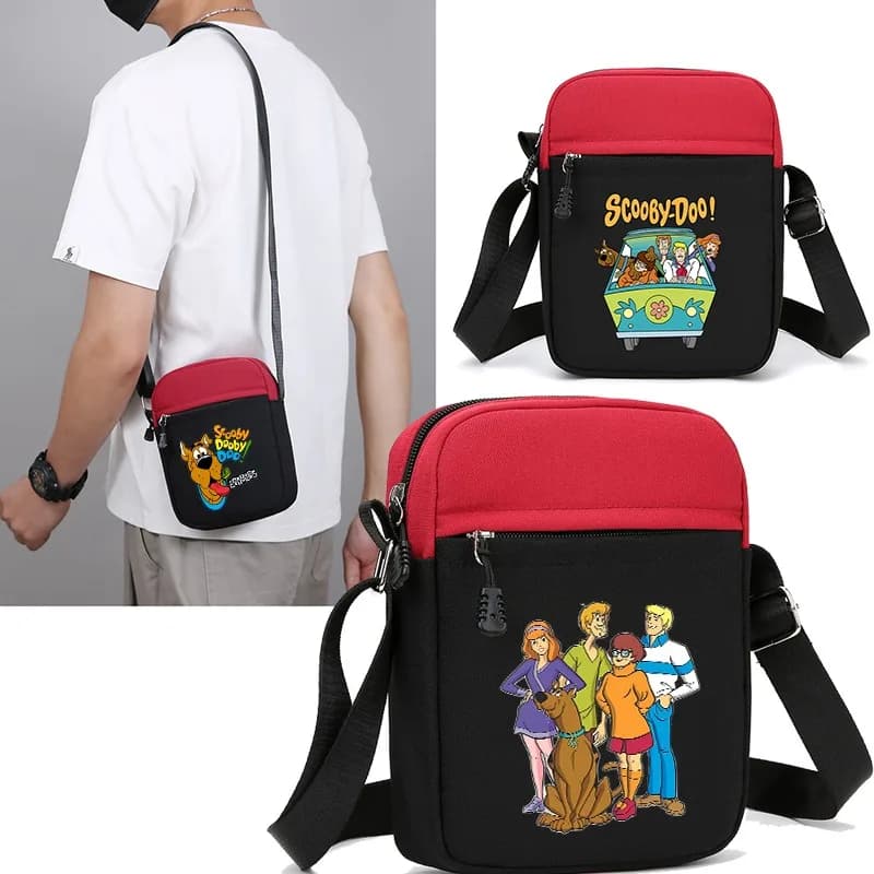 Scooby Doo Crossbody Bags for Women Cartoon Anime Pattern Printed Shoulder Bag Unisex Outdoor Fashion Handbags Birthday Gifts