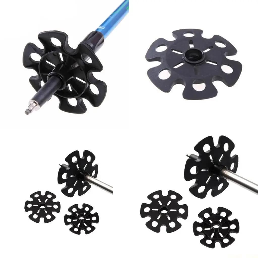 U2JB 12PCS Tips for Outdoor Trekking Sticks Snowflake Ski Basket Walking Stick Basket