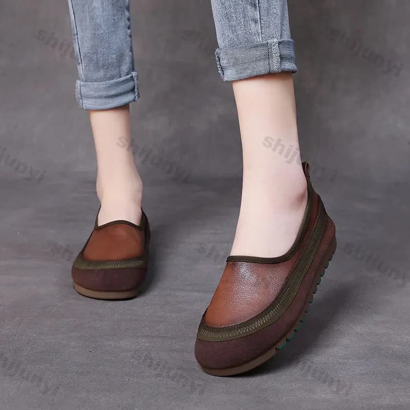 2026 Primavera Autunno Nuove scarpe slip on Comode suola morbida Scarpe basse versatili Scarpe casual antiscivolo leggere di grandi dimensioni da donna