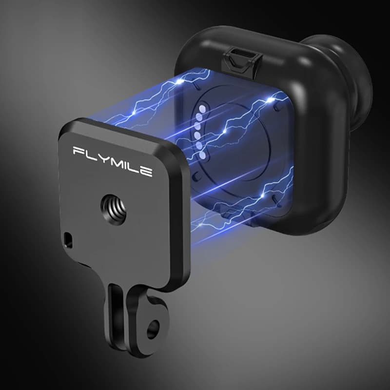 Quick release magnetic rear plate for Insta360 Go Camera accessories with ultralight metal adapter bracket