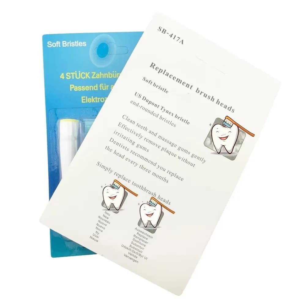 4/8/12/16 pieces for replacement head brush electric Dual Clean head soft 1000 8000 9000 417A nozzle with clean bristles
