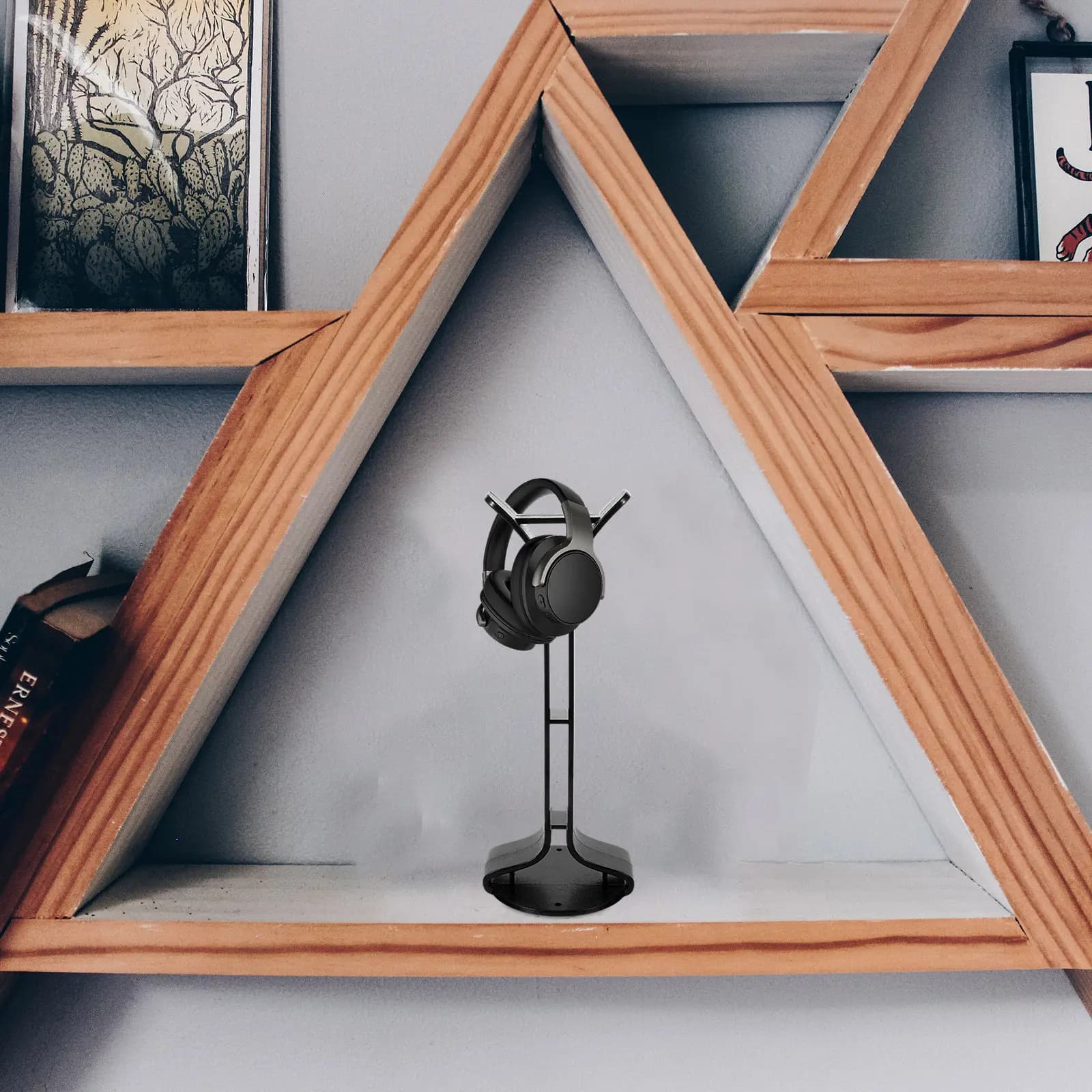 Universal Headset Stand for All Headphones Desk Tabletop Office Gaming Bedroom Display Holder Storage Rack Pc ABS Silicone