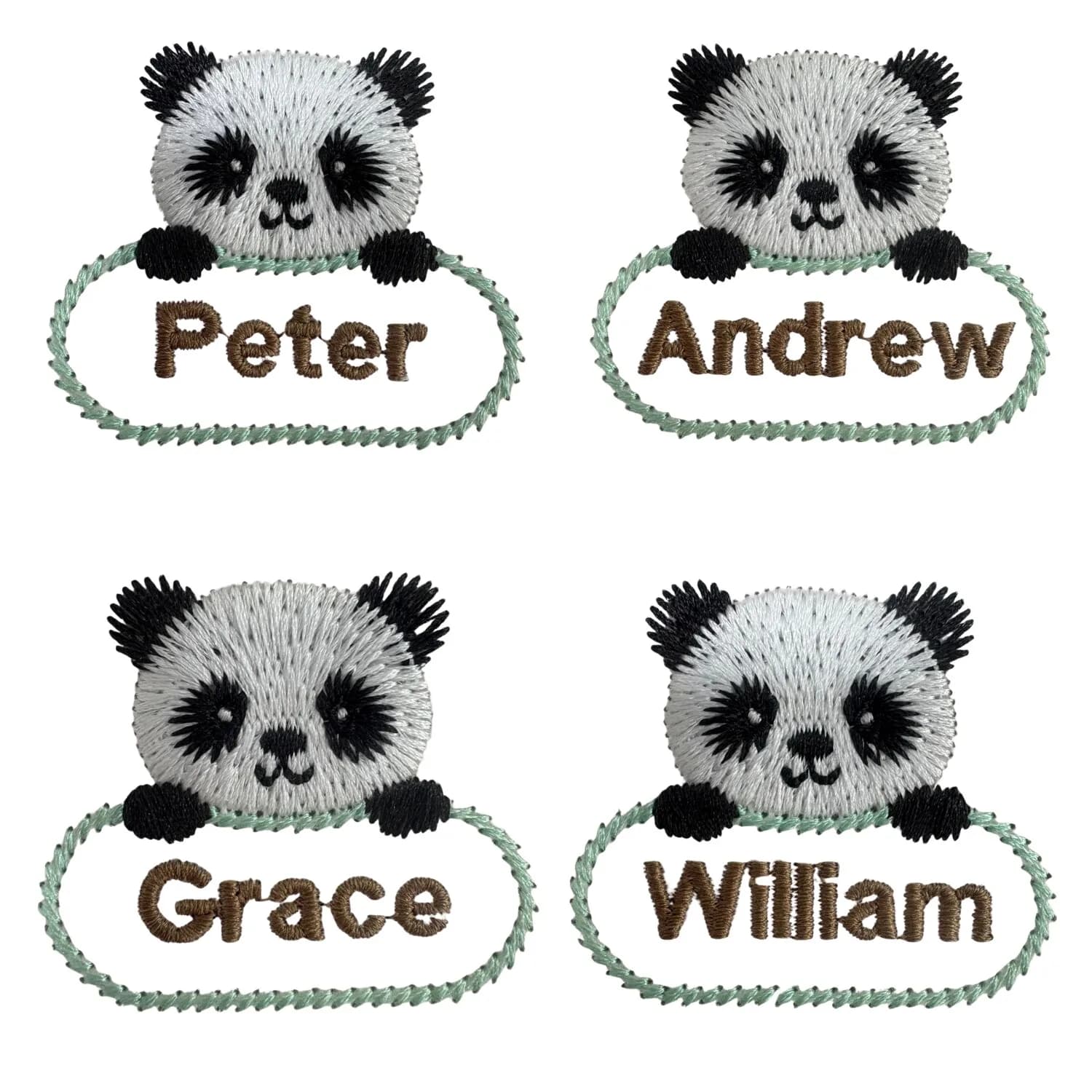 10pcs Custom Embroidered Name Patch For Children's School Uniforms