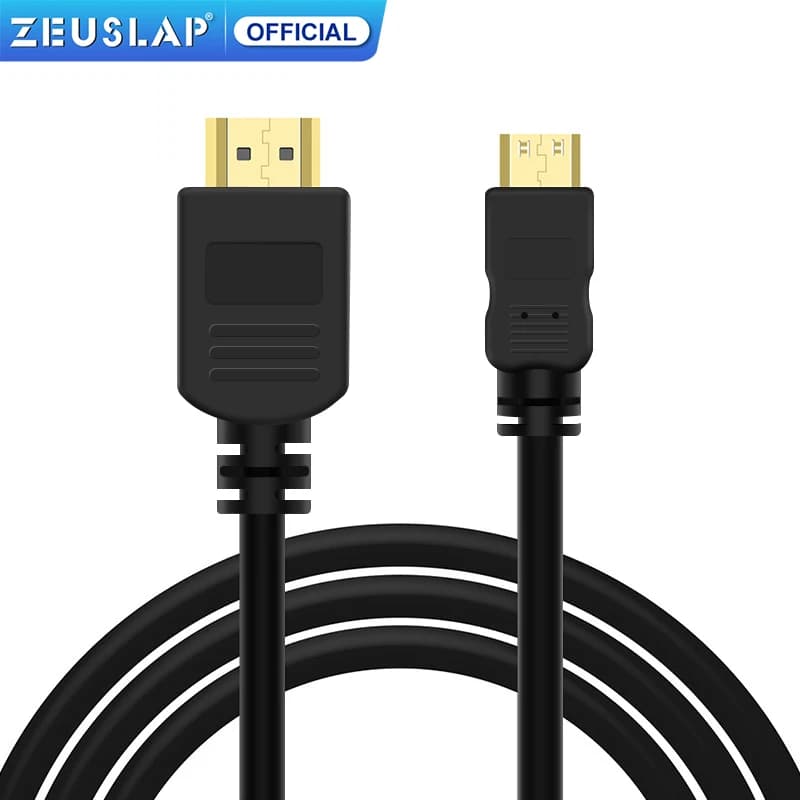 HDMI 4K compatible cable compatible with HDMI for portable monitor connection with laptop, PC, TV BOX, PS5, XBOX One