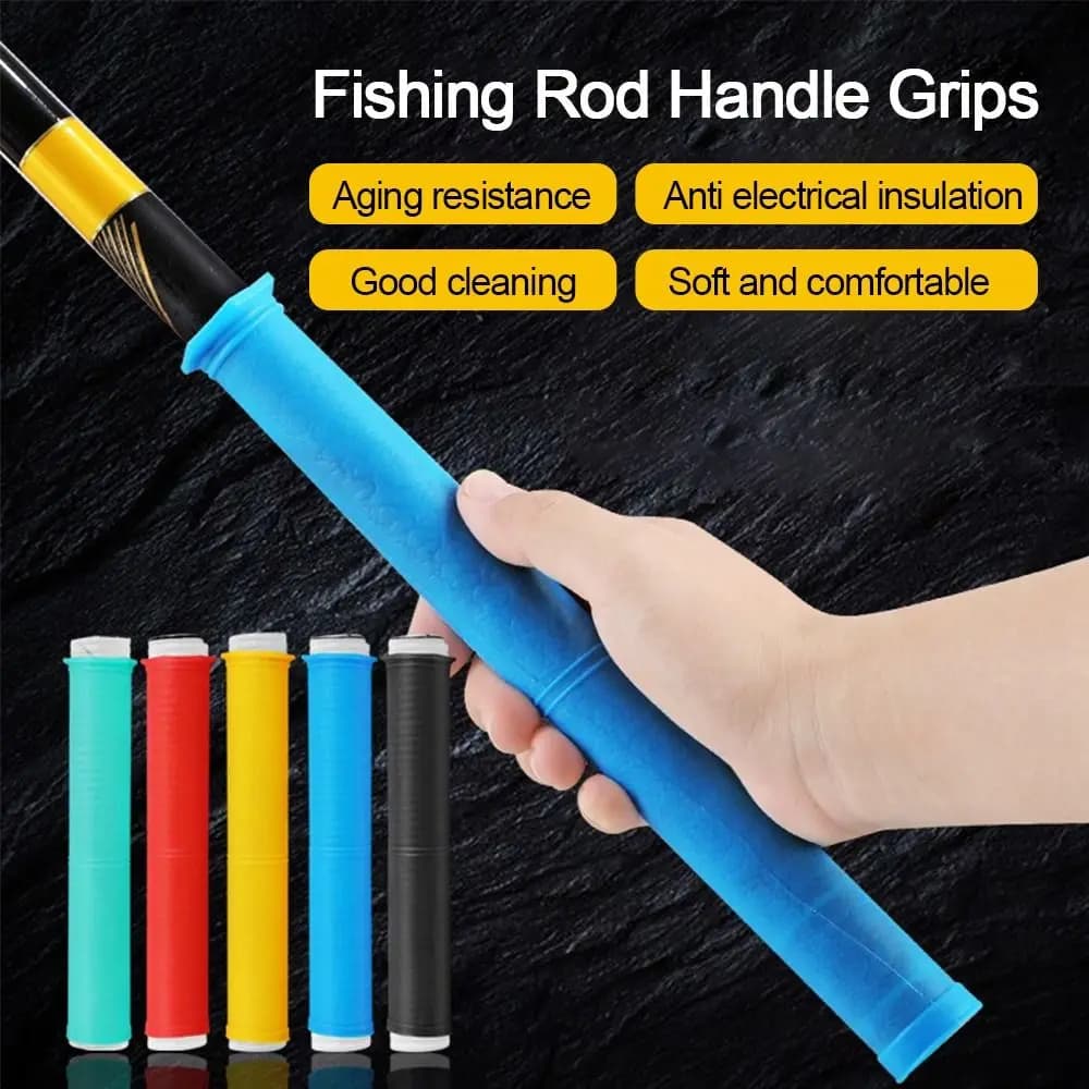 Impugnatura in Silicone per Canna da Pesca, Antiscivolo, Sostituibile, Copertura Universale Multifunzionale per Impugnatura Canna da Pesca