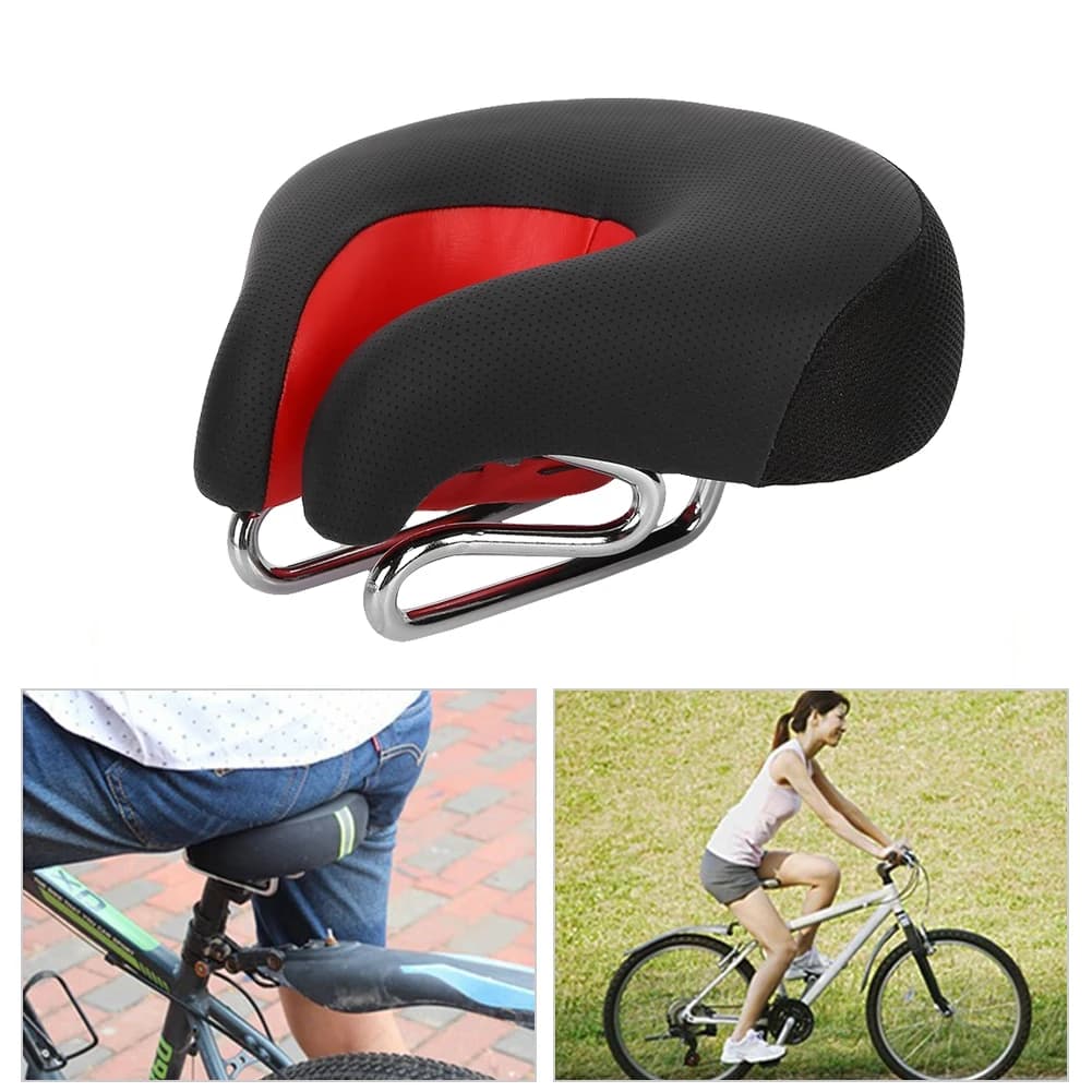 Sella Ergonomica per Bicicletta, Sedile Senza Punta per Mountain Bike, Cuscino Imbottito per Ciclismo