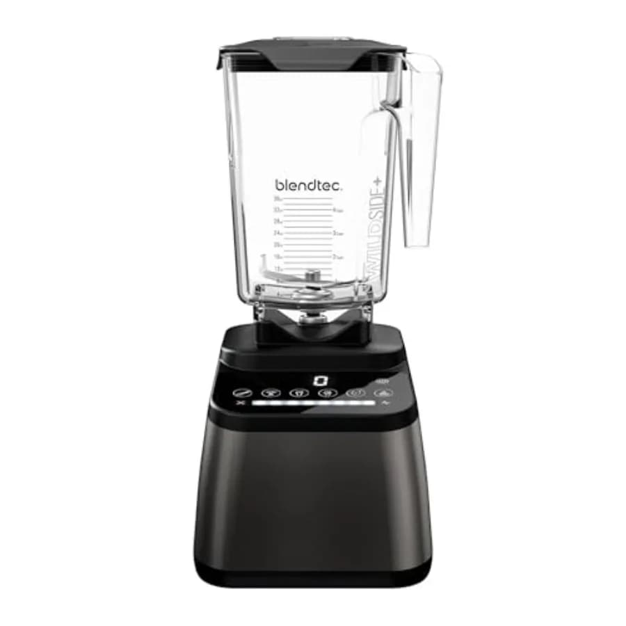 Kitchen Blender Set with Blender Color Fucile Cane and WildSide+ Container from 90 Oz - Stainless Steel Durable Design for Blends, Soups and Ice