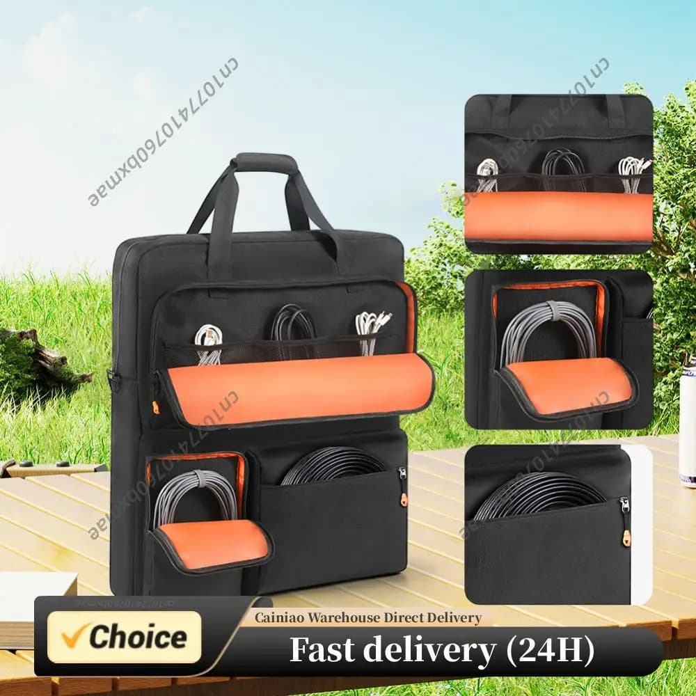 Borsa Protettiva per Pannello Solare con Tracolla, Borsa a Tracolla Portatile Impermeabile per Jackery SolarSaga 100W 200W