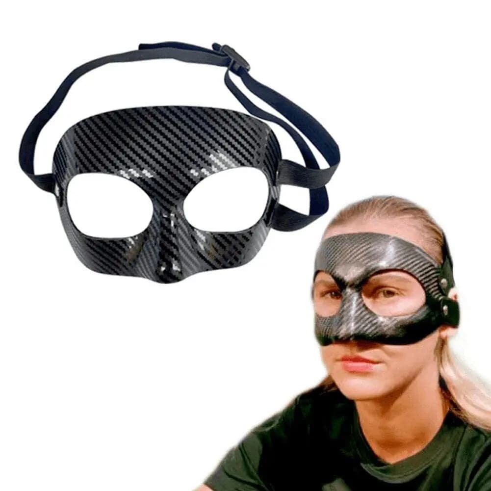 Maschera sportiva per il viso donne ragazze protezione per il naso protezione per il naso rotto per calcio calcio basket allenamento atletico Softball