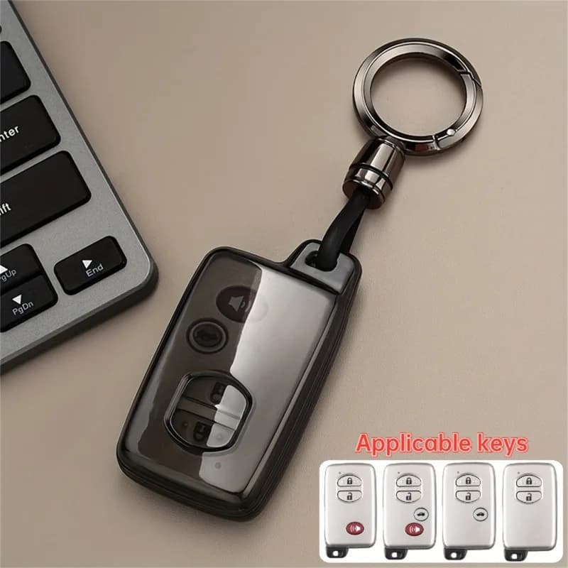 Custodia morbida per chiave auto in TPU da 1 pezzo, adatta per Toyota Aqua RAV4 Land Cruiser Camry Prado Corolla Prius 2013 2014 Accessori auto senza chiave