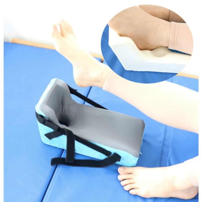 Hemiplegic beddden anziani caviglia Anti piaghe da decubito Pad di riduzione della pressione lungo sdraiato Anti pressione dolente copertura del piede Gel tallone Pad