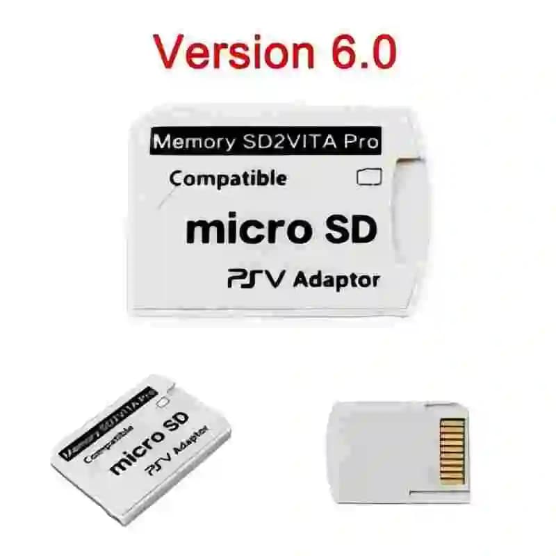 Aolion Version 6.0 SD2VITA Memory Card Slot Adapter for PS Vita PSV 1000/2000 3.65 System Micro SD TF Game Card Reader
