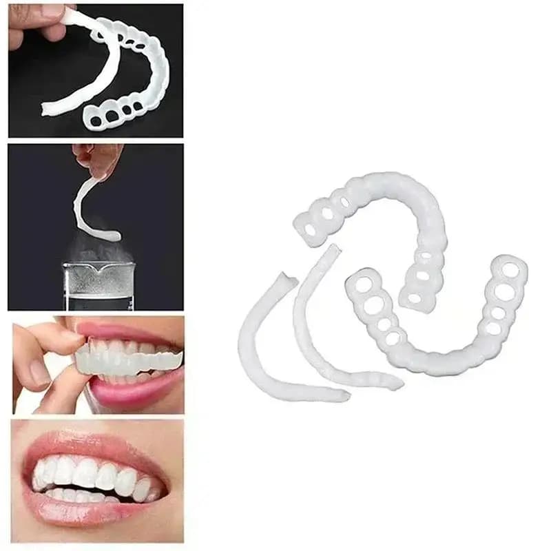 newSilicone Snap On Smile Veneers Copertura per denti finta flessibile e perfettamente aderente Strumento di bellezza per lo sbiancamento dei denti CK848