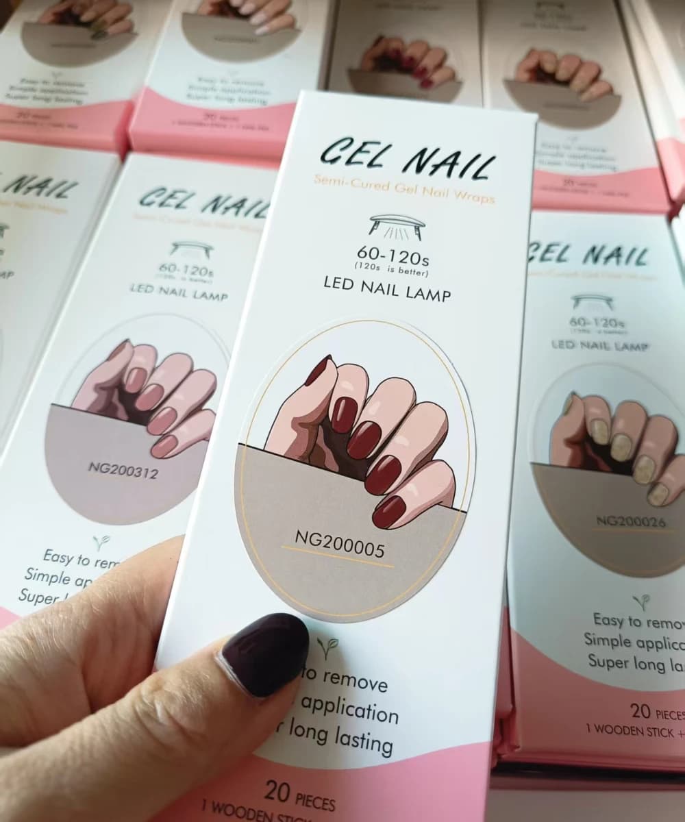 20/22 punte UV semi curato gel adesivi per unghie Natale impermeabile lunga durata gel completo avvolge per unghie premere sulla decalcomania del chiodo manicure fai da te