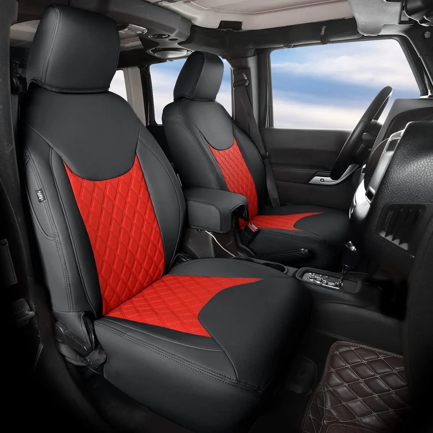 Car Special Seat Cover For Jeep Wrangler 2013 2014 2015 2016 2017 2/4 Door Wrangler Unlimited Leather Seat Protector Covers