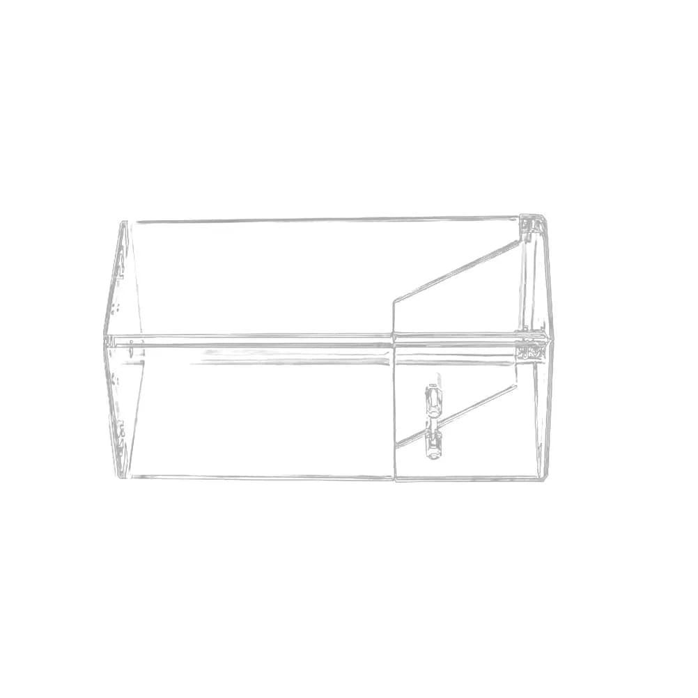 Desk Organizer in Transparent Acrylic for Makeup, Brushes, Lucidalabbra, Eyeliner and Matite Labbra with Vertical Switches