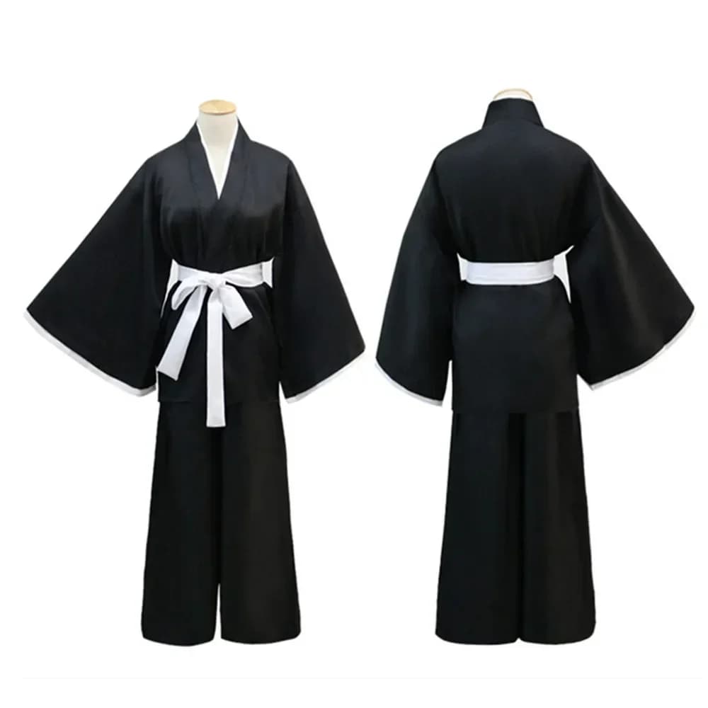 Anime Bleach Kostuum Kuchiki Rukia Cosplay Rukia Kuchiki Pruiken En Kimono Uniform Sets Die Pa Kleding