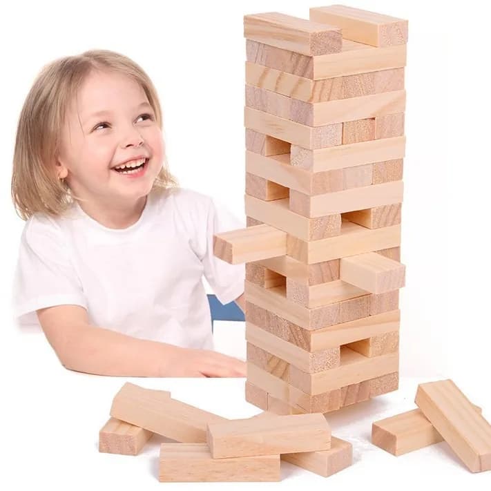 Blocchi di costruzione in legno Kapla - materiali per aree ludiche dell'asilo, giocattoli educativi per bambini