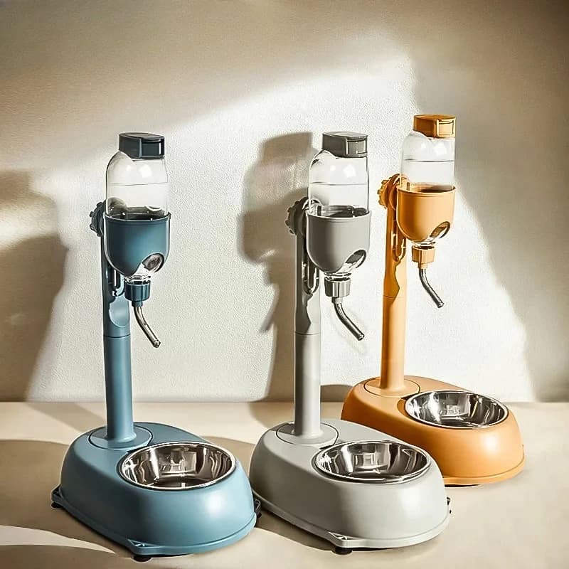 Dispenser automatico per animali domestici Ciotola per cani anti-punta Bottiglia d'acqua potabile Alimentatore Bollitore sospeso Contenitore per alimenti per gatti Forniture per animali domestici