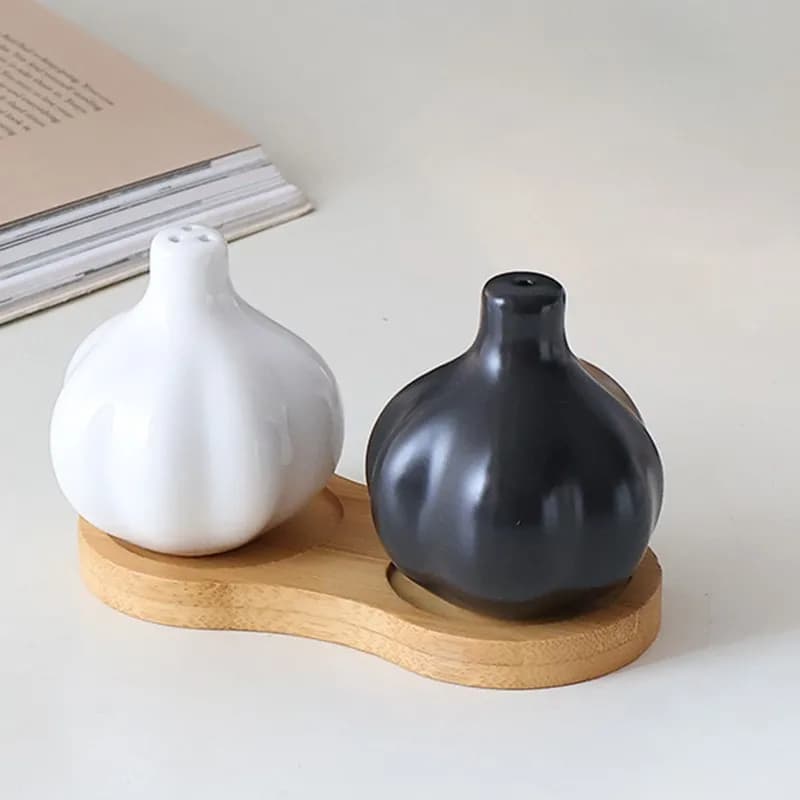 【NOW SAVE】Finitura opaca bianca e nera per barattoli di spezie da cucina e da pranzo: set moderno di sale e pepe