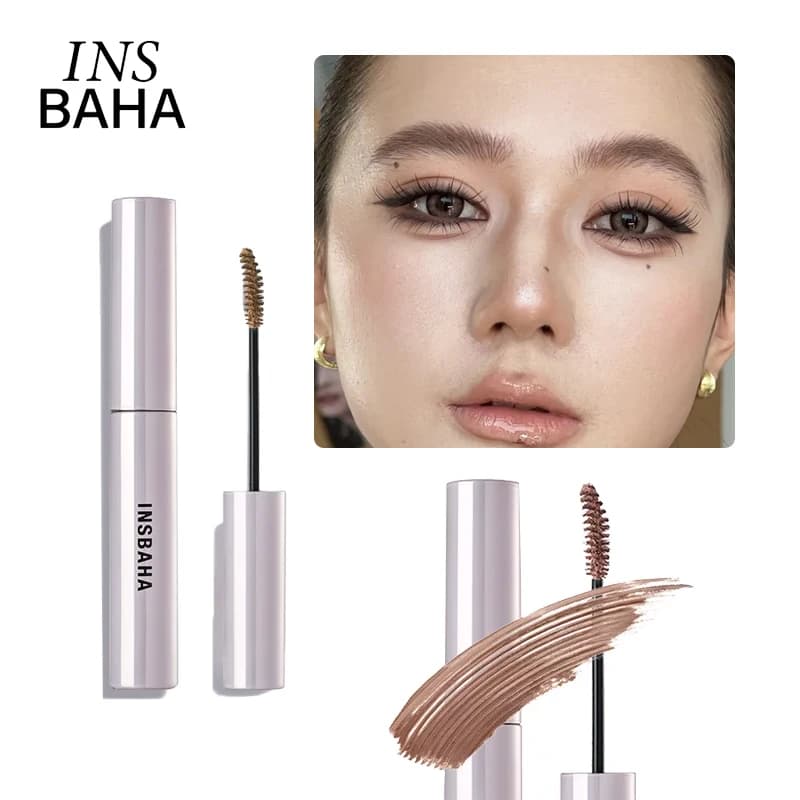 INSBAHA Gel Sopracciglia Mascara Tinta Modellante Lunga Durata Impermeabile Effetto Naturale Cosmetici per Sopracciglia